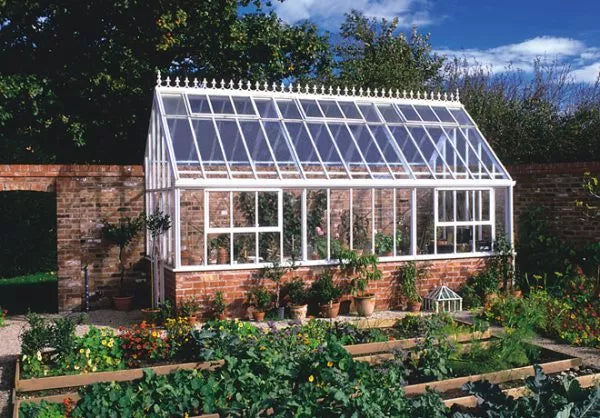 Väggväxthus mot gavel