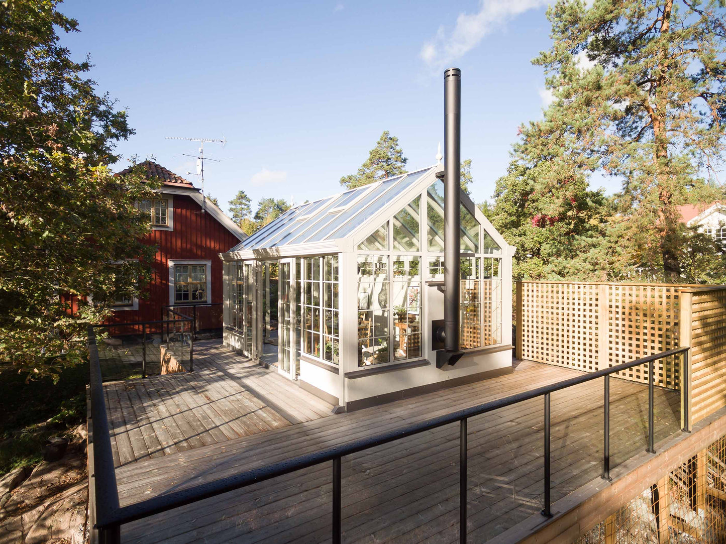 Attefallshus i glas "Orangeri"