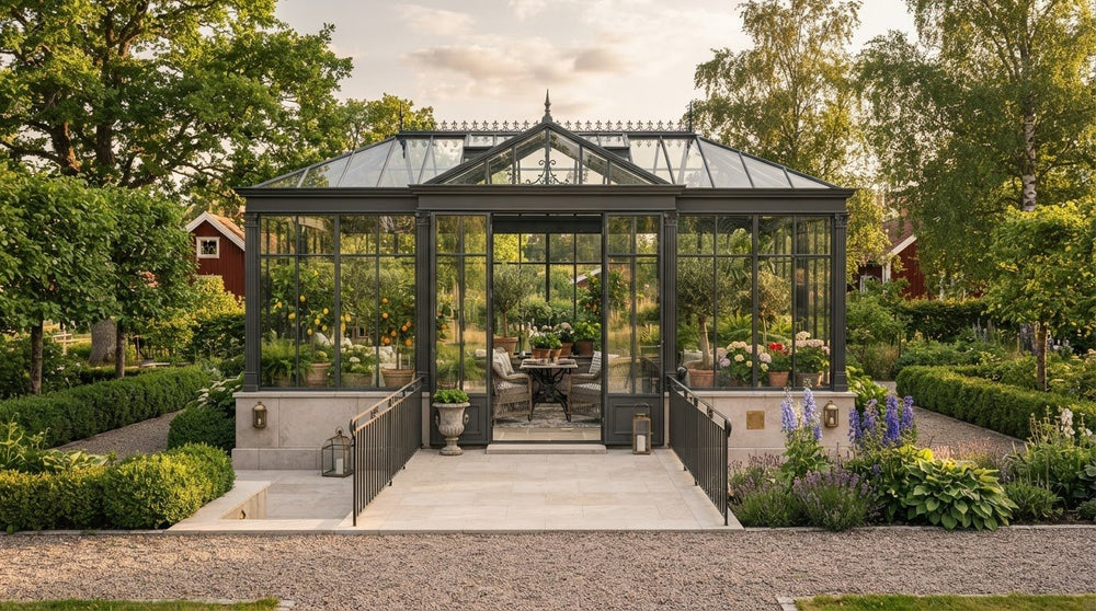 Klassiskt orangeri: tidlös arkitektur för trädgården