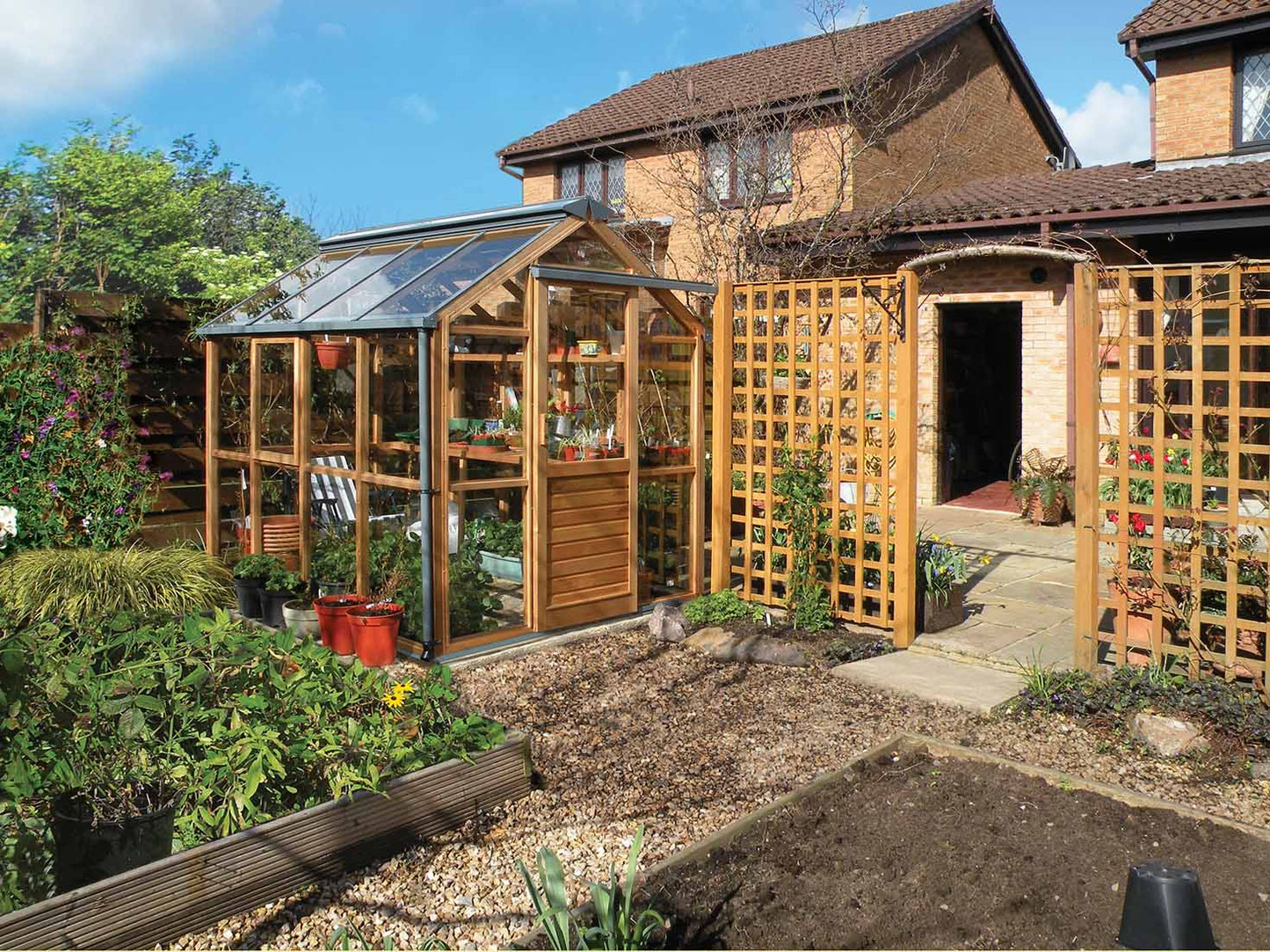 Classic Six cedar greenhouse