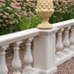 Cast Stone Pineapple Finial and Base