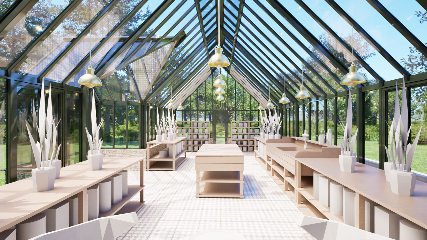 Noisette Orangeri med eldstad